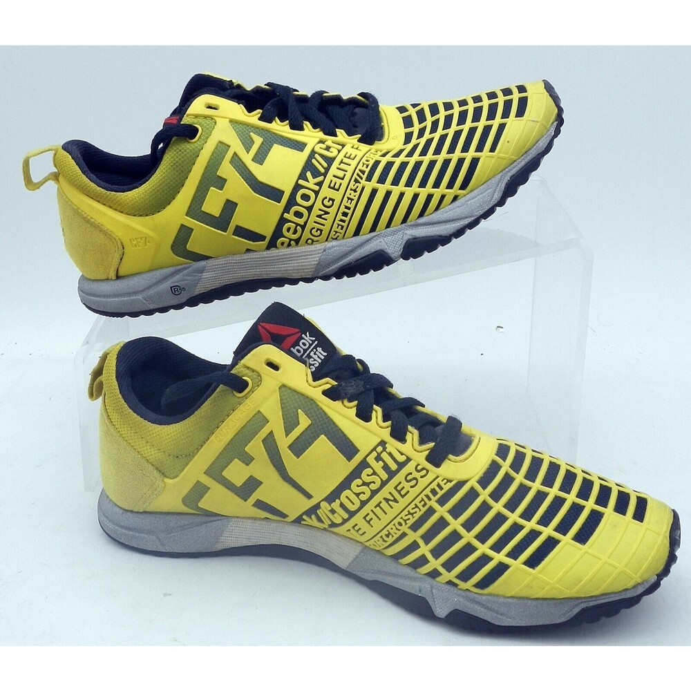Reebok CrossFit Nano 4.0 Solar Yellow Black Training Shoe Men 5 Women 6.5 M45383